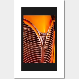 1938 Ford V8 Grill 4 Posters and Art